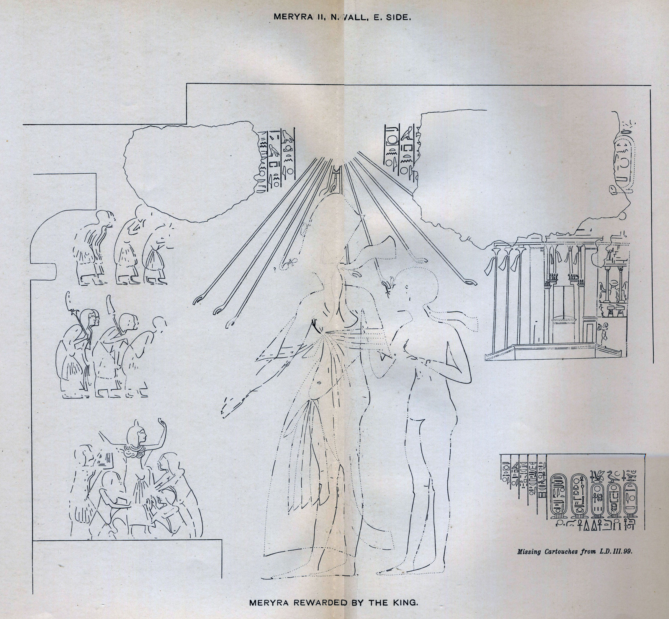 Davies, Rock Tombs II, pl XLI Smenkhkare & Meretaten COMPOSITE 200dpi